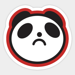 Frowning Panda Sticker